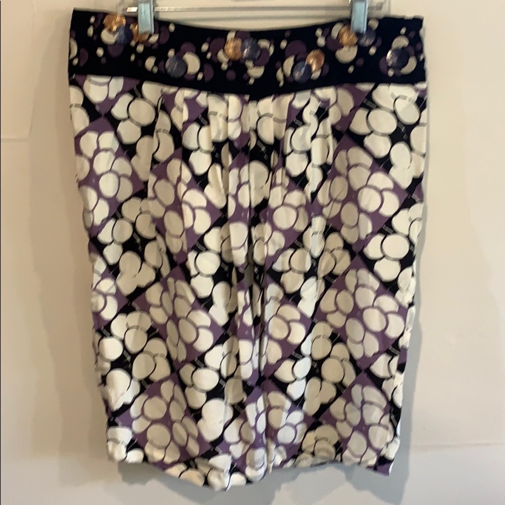 Anthropologie print skirt sz 12